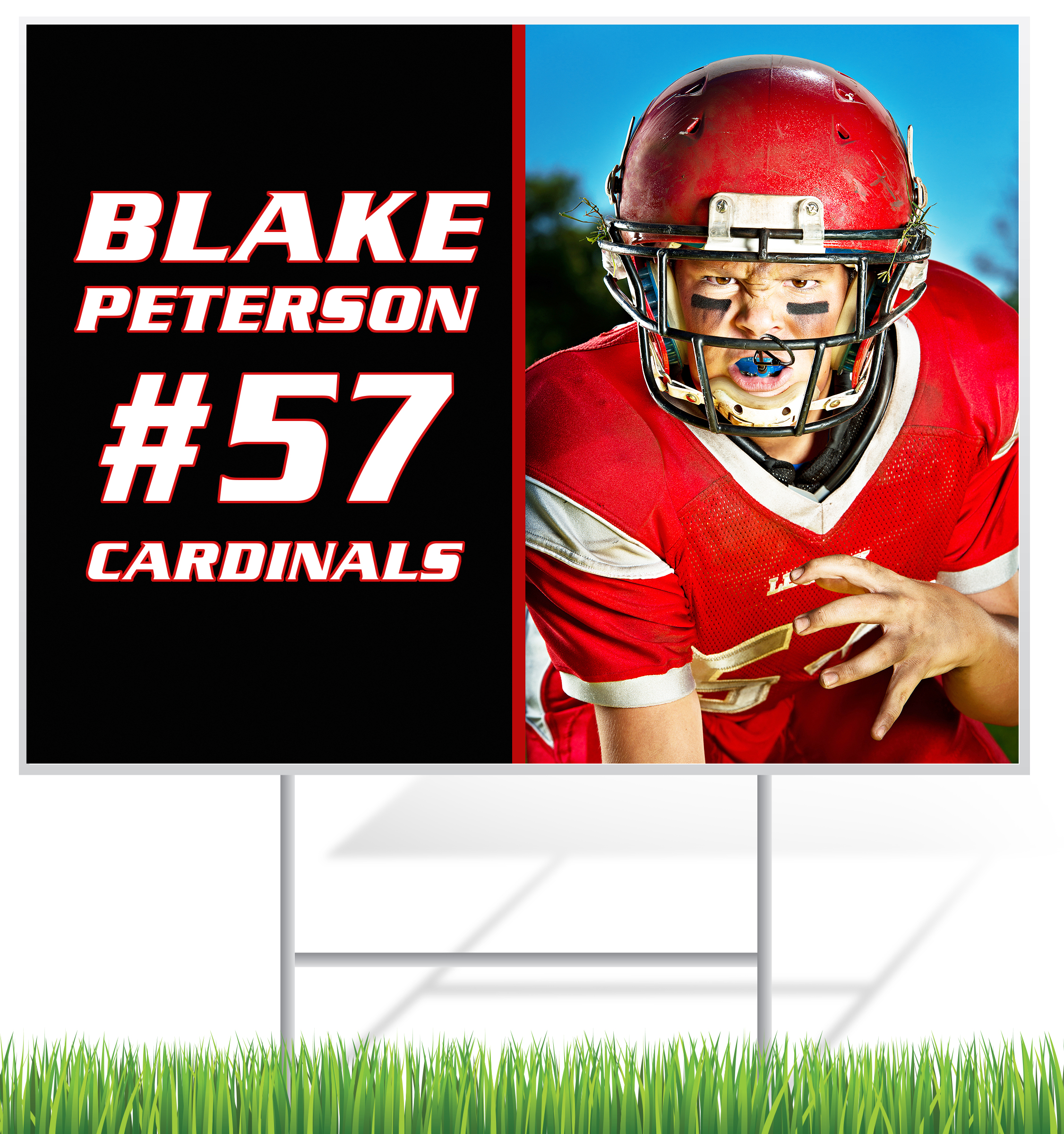 Sports Lawn Sign Example | LawnSigns.com